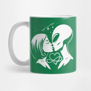 Alien Kissing Human Mug